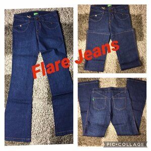 Y2K Size 7/8 Gnger Low Rise Flare Jeans. Runs Small. New With Tags